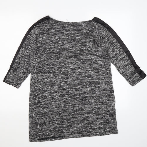 Miss Selfridge Womens Grey  Knit Pullover Jumper Size 10