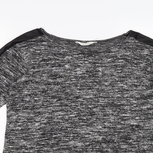Miss Selfridge Womens Grey  Knit Pullover Jumper Size 10