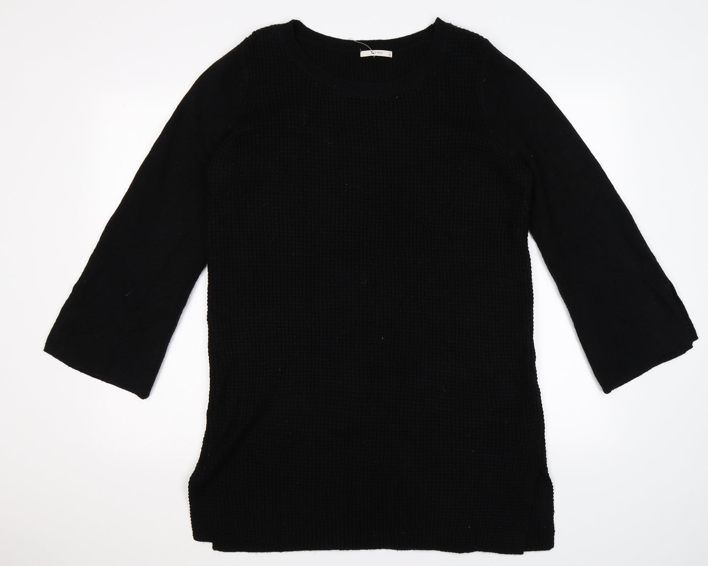 TU Womens Black  Knit Jumper Dress  Size 16