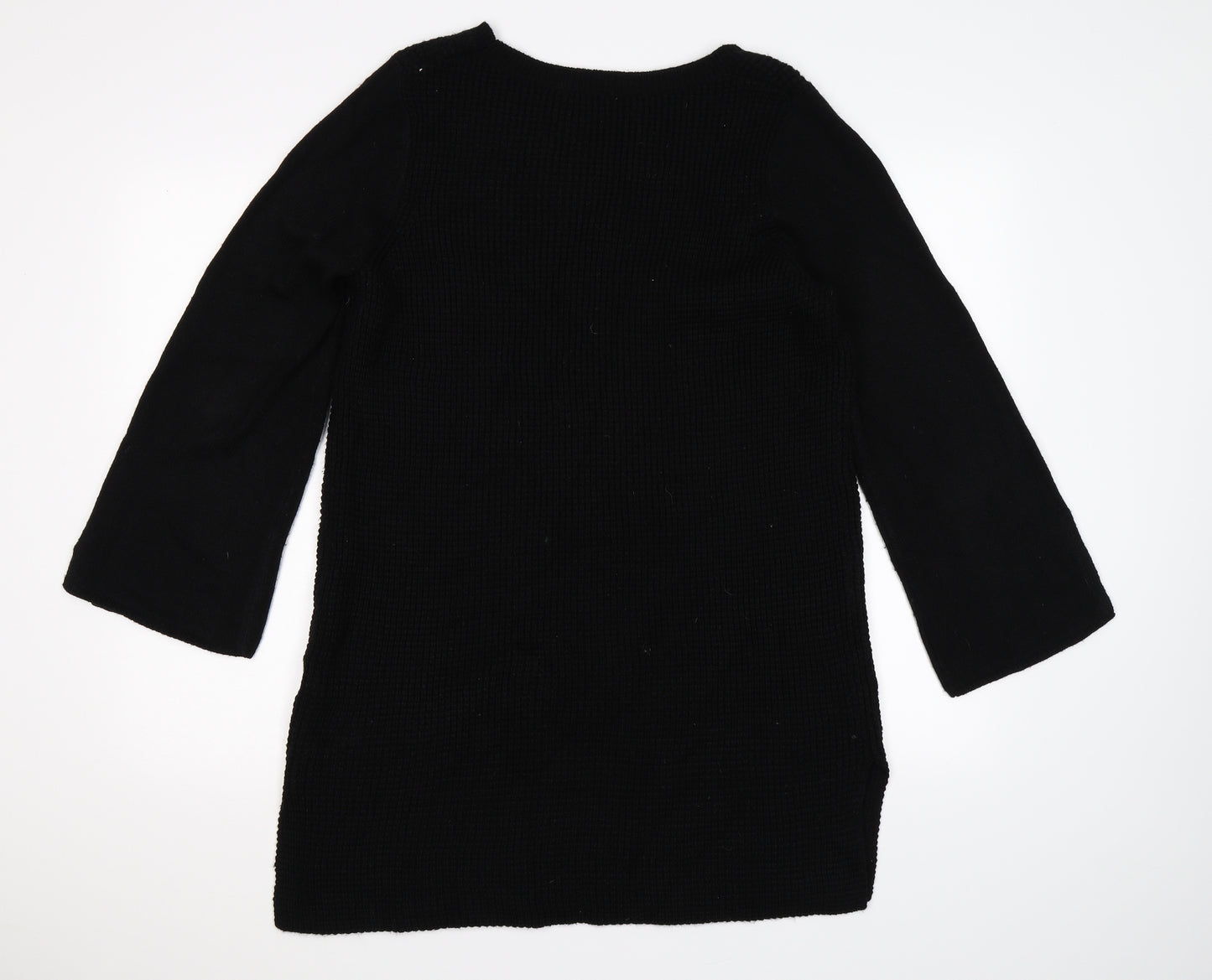 TU Womens Black  Knit Jumper Dress  Size 16
