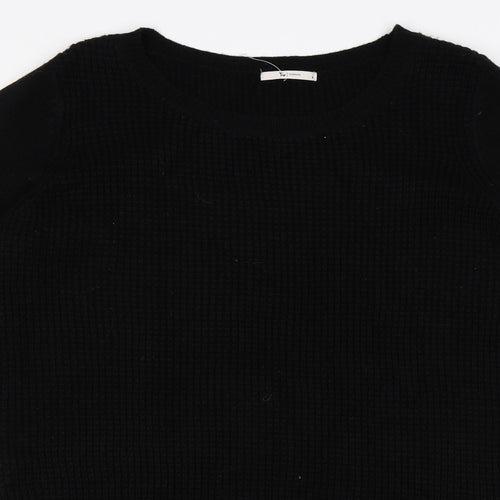 TU Womens Black  Knit Jumper Dress  Size 16