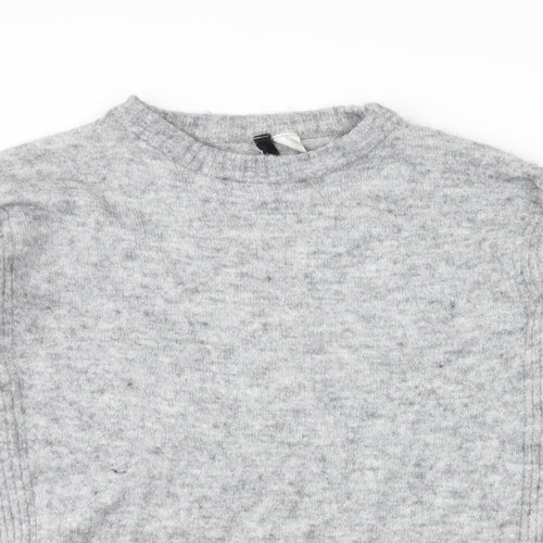 H&M Womens Grey   Pullover Jumper Size M