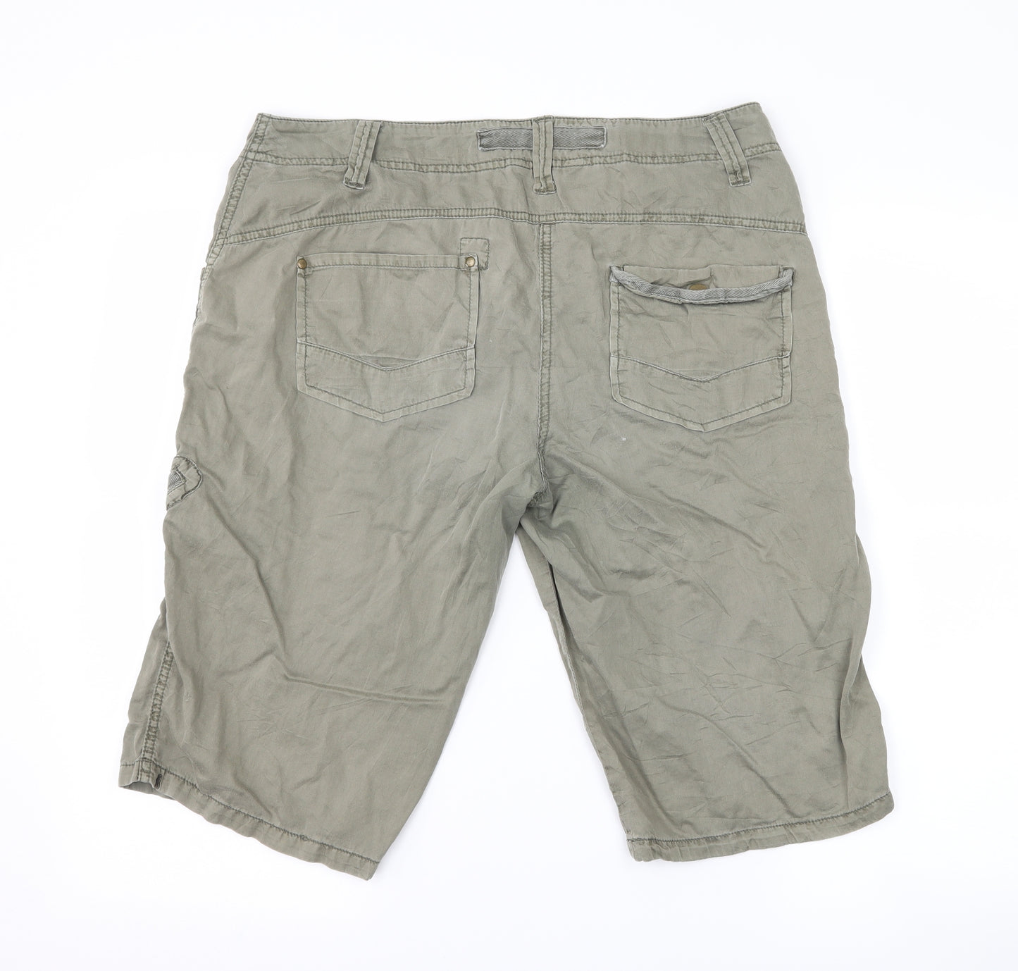 Dorothy Perkins Womens Green   Cargo Shorts Size 14