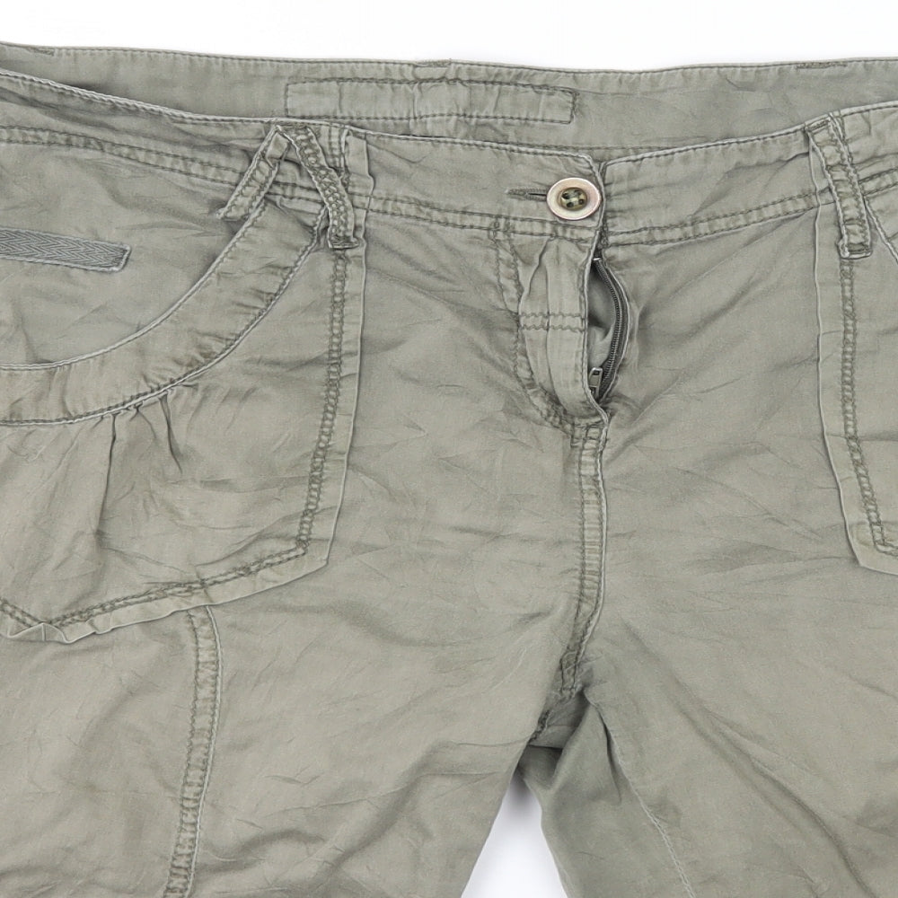 Dorothy Perkins Womens Green   Cargo Shorts Size 14
