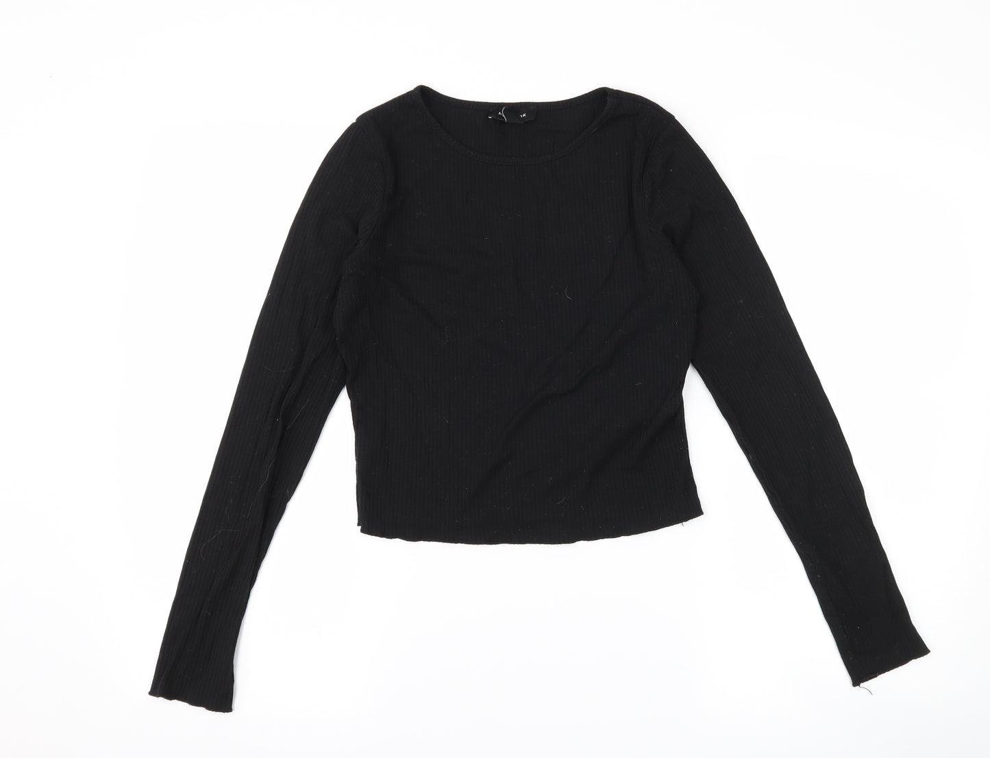 New Look Womens Black   Cropped T-Shirt Size 10