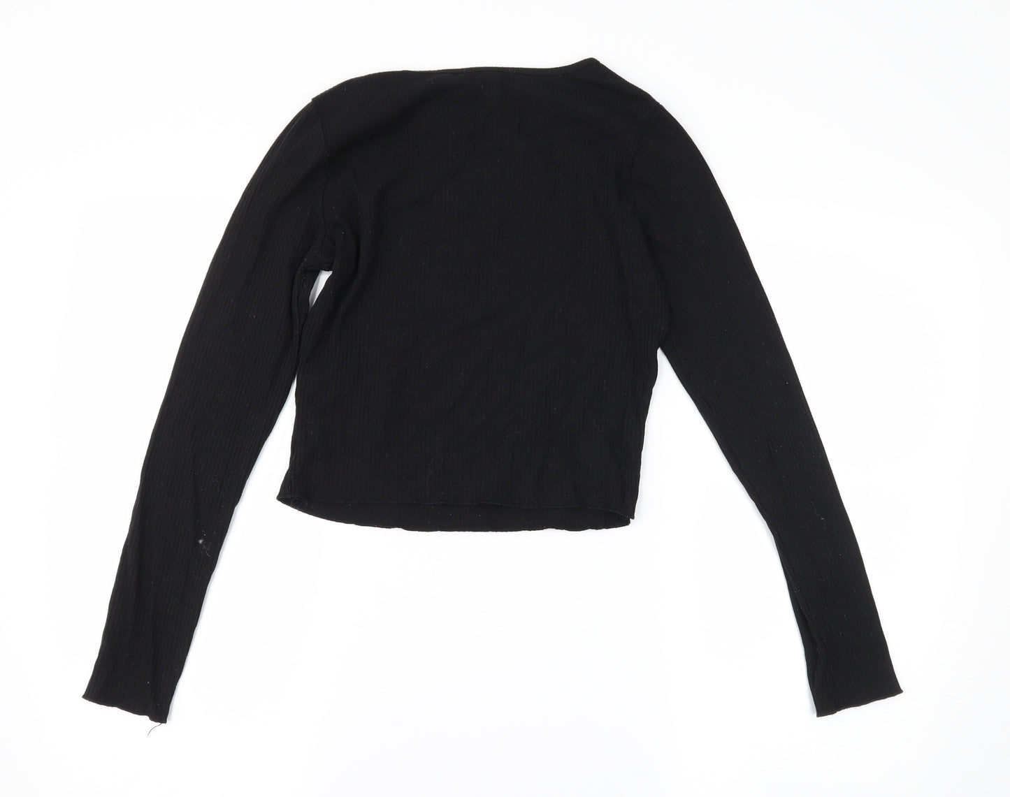 New Look Womens Black   Cropped T-Shirt Size 10