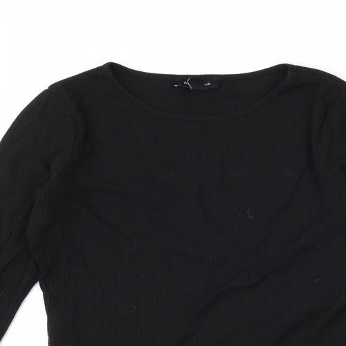 New Look Womens Black   Cropped T-Shirt Size 10