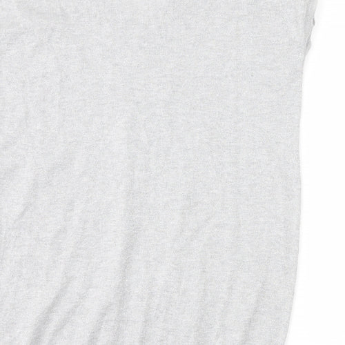 Wallis Womens Silver   Basic T-Shirt Size S