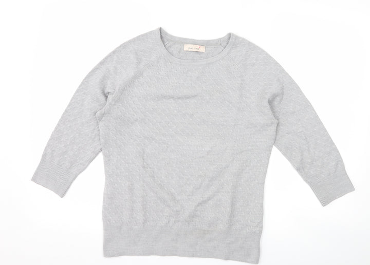 Per Una Womens Grey Pullover Jumper Size 10