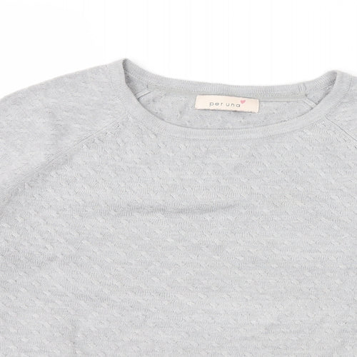 Per Una Womens Grey   Pullover Jumper Size 10