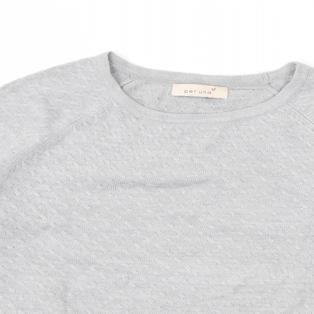 Per Una Womens Grey   Pullover Jumper Size 10