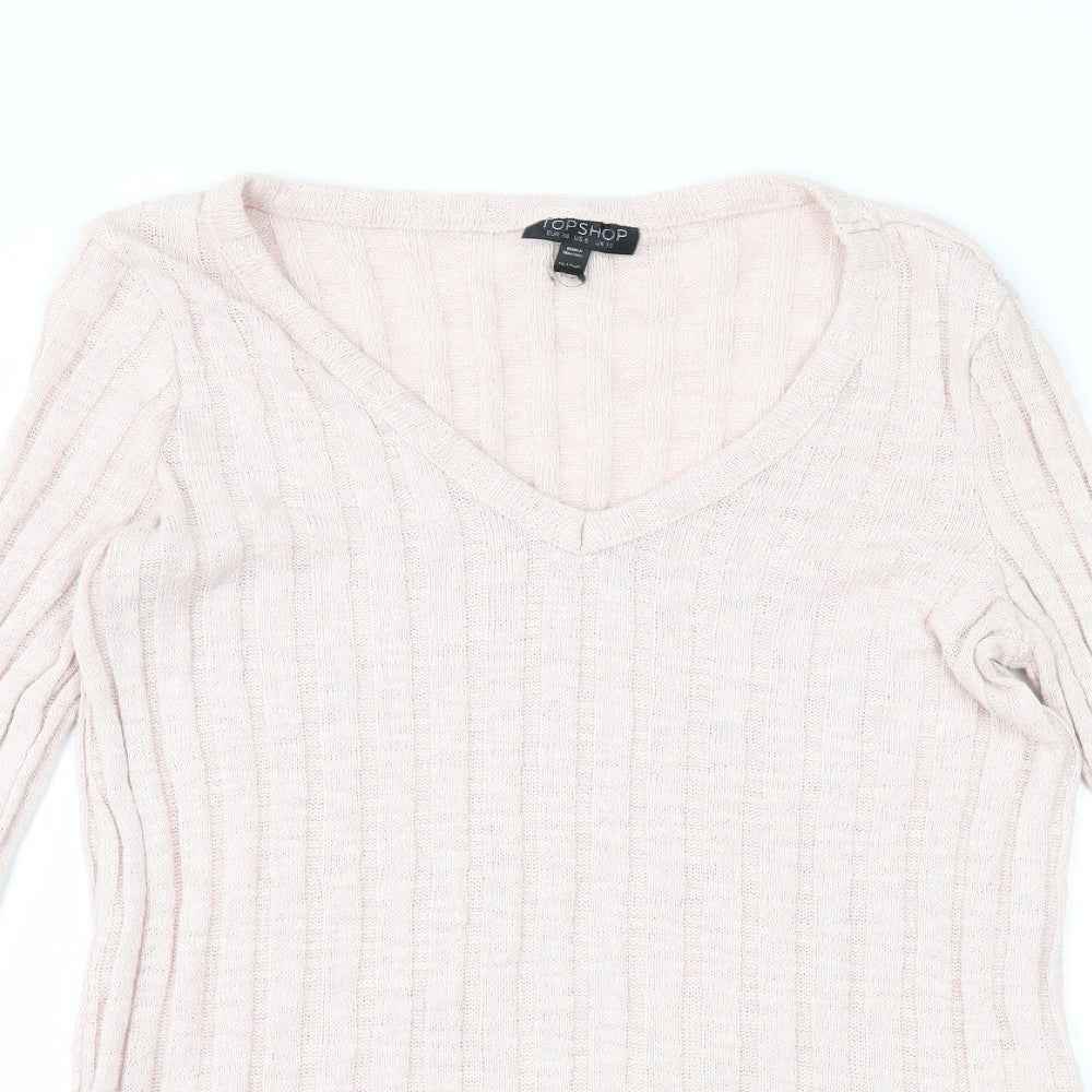 Topshop Womens Pink   Pullover Jumper Size 10