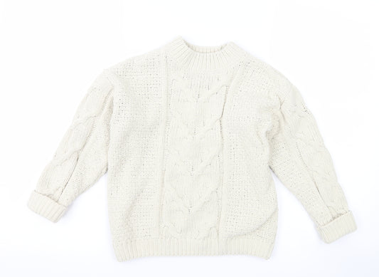NEXT Girls Ivory   Pullover Jumper Size 6 Years