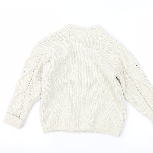 NEXT Girls Ivory   Pullover Jumper Size 6 Years