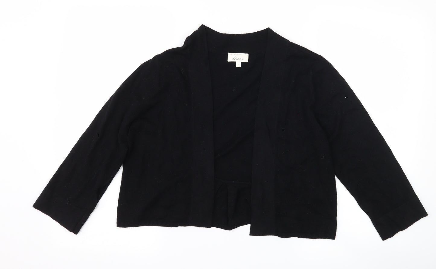 Linea Womens Black   Shrug Jumper Size L
