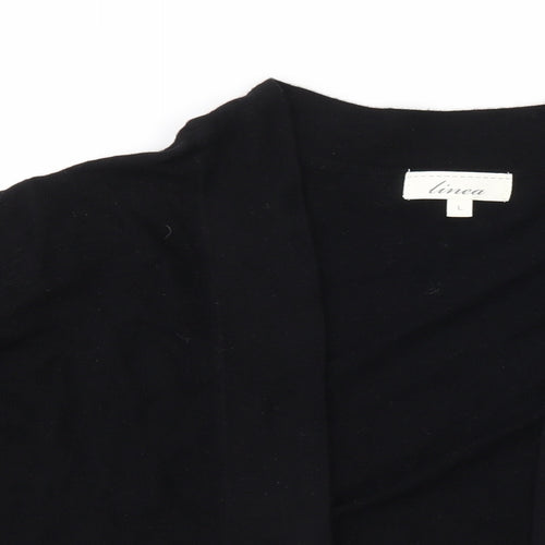 Linea Womens Black   Shrug Jumper Size L