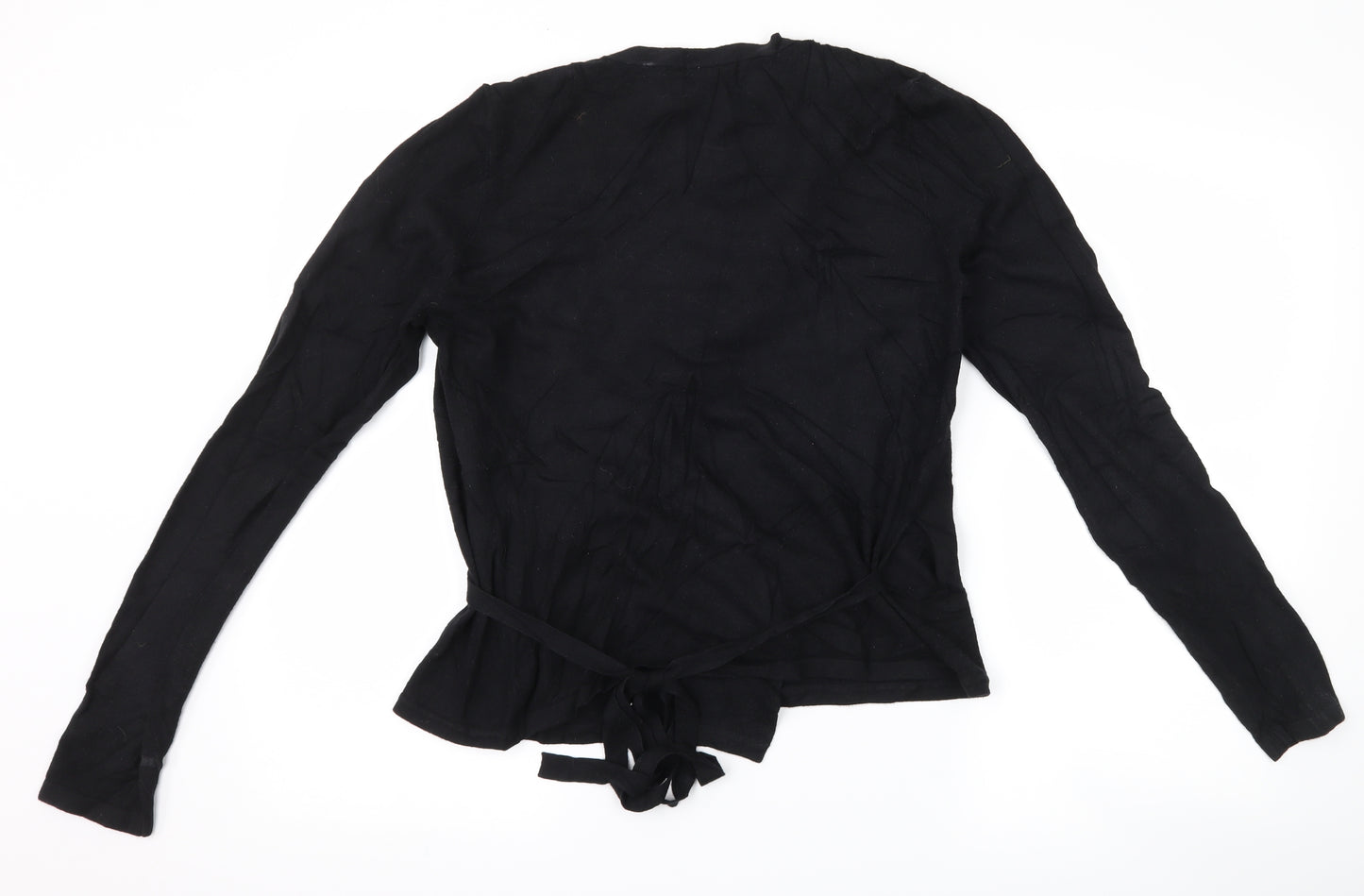 Ted Baker Womens Black   Wrap T-Shirt Size L