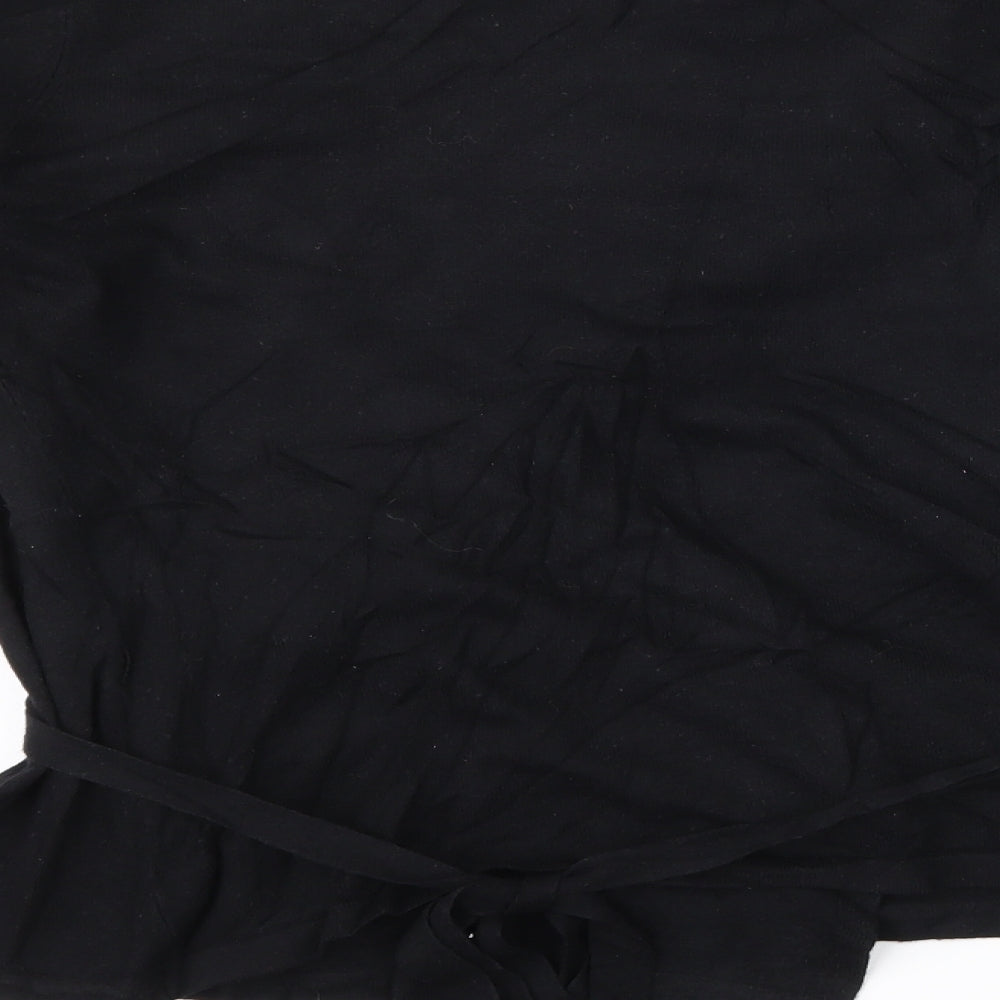Ted Baker Womens Black   Wrap T-Shirt Size L
