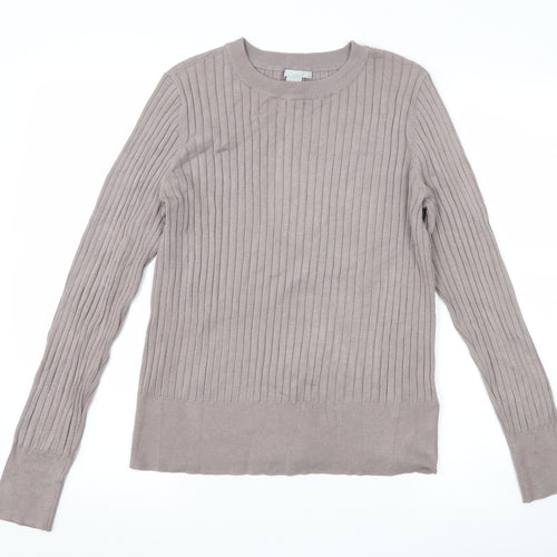 H&M Womens Grey   Pullover Jumper Size M