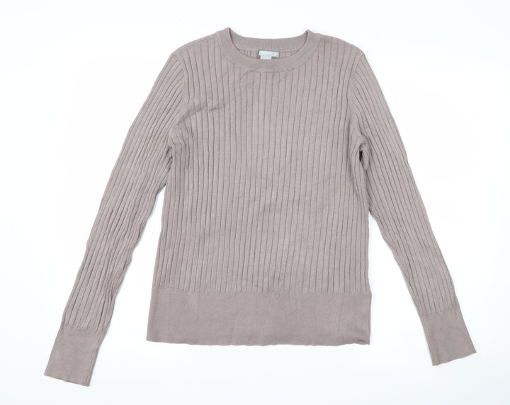 H&M Womens Grey Pullover Jumper Size M