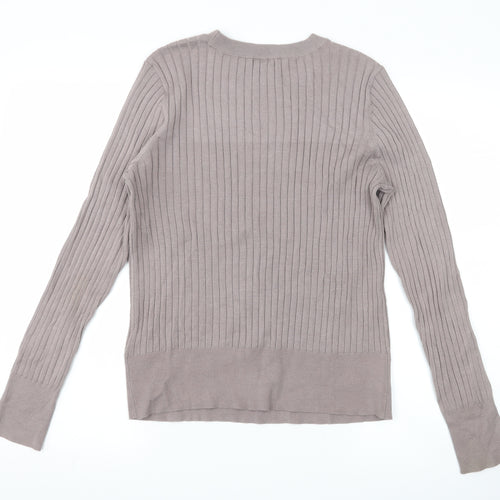 H&M Womens Grey   Pullover Jumper Size M
