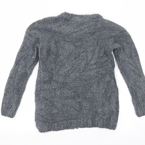 Primark Girls Grey   Pullover Jumper Size 8-9 Years