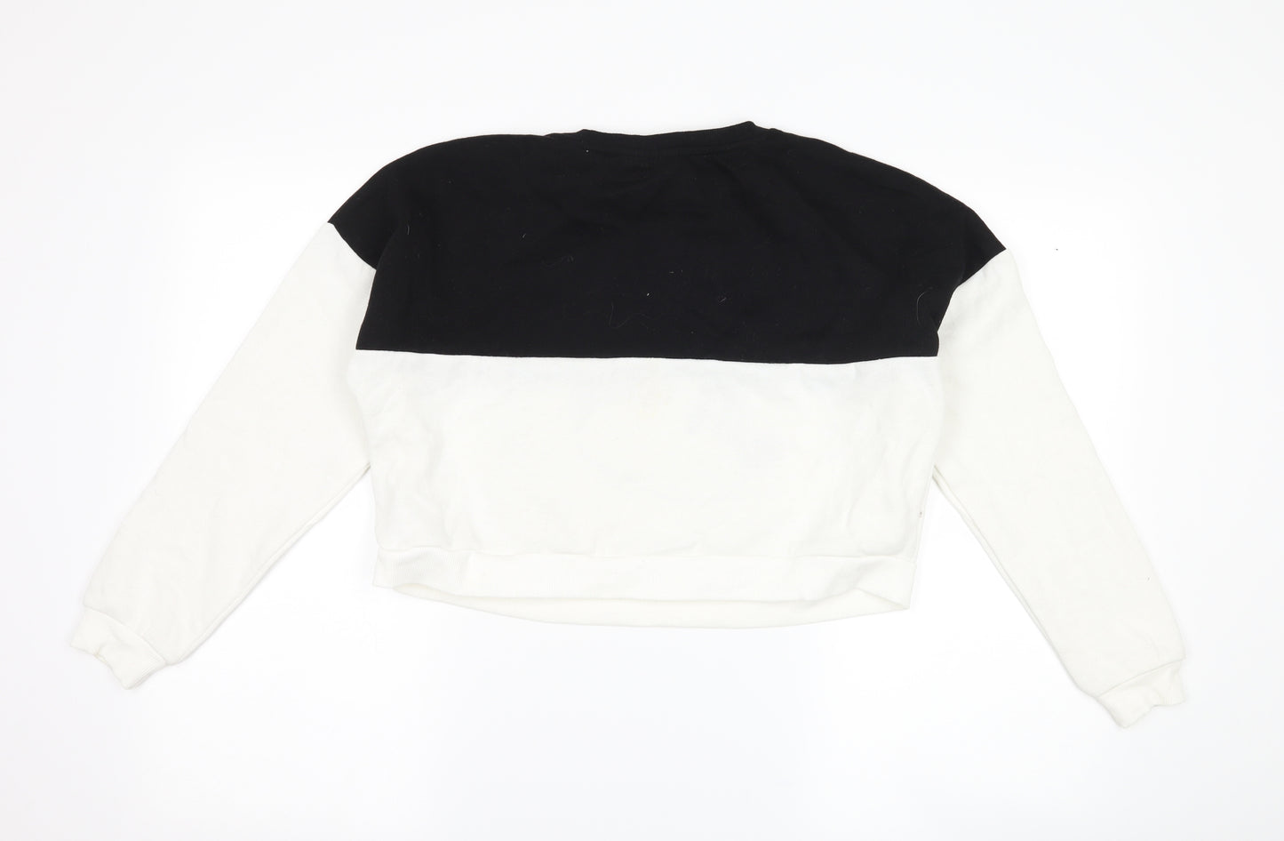 Primark Girls White Striped  Pullover Sweatshirt Size 11-12 Years  - Disney Mickey Mouse