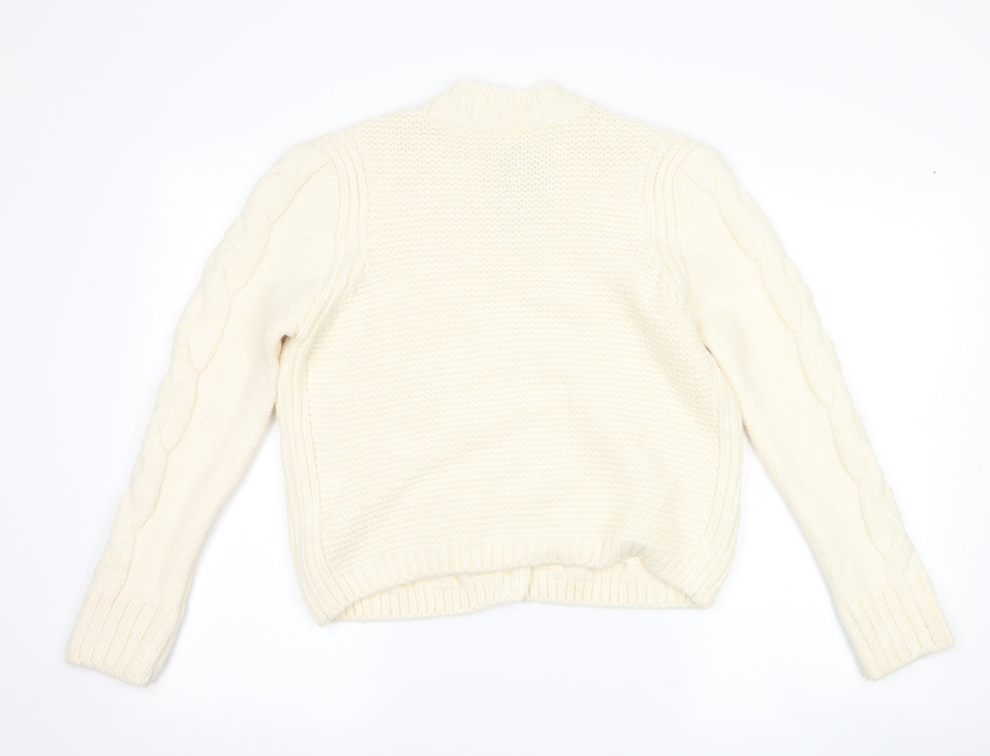 Marks and Spencer Womens Ivory   Cardigan Jumper Size M