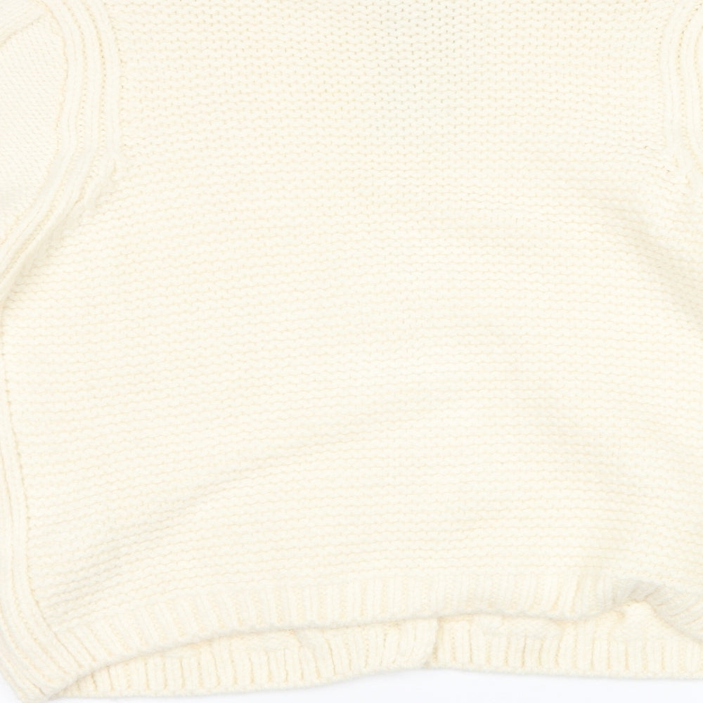 Marks and Spencer Womens Ivory   Cardigan Jumper Size M