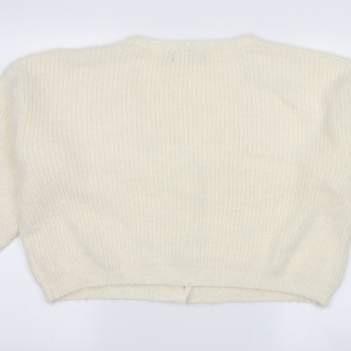 miss pap Womens Ivory   Cardigan Jumper Size L