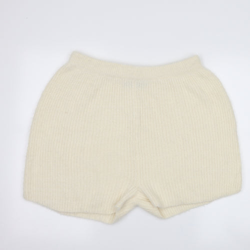 miss pap Womens Ivory   Hot Pants Shorts Size L - loungewear