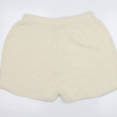 miss pap Womens Ivory   Hot Pants Shorts Size L - loungewear