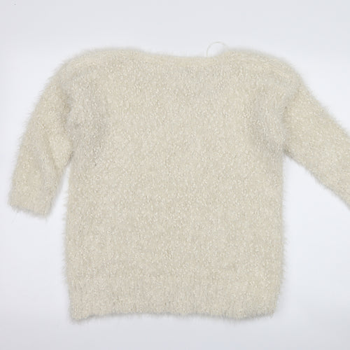 David Emanuel Womens Ivory   Pullover Jumper Size M