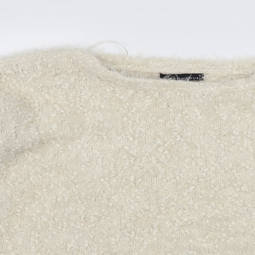 David Emanuel Womens Ivory   Pullover Jumper Size M