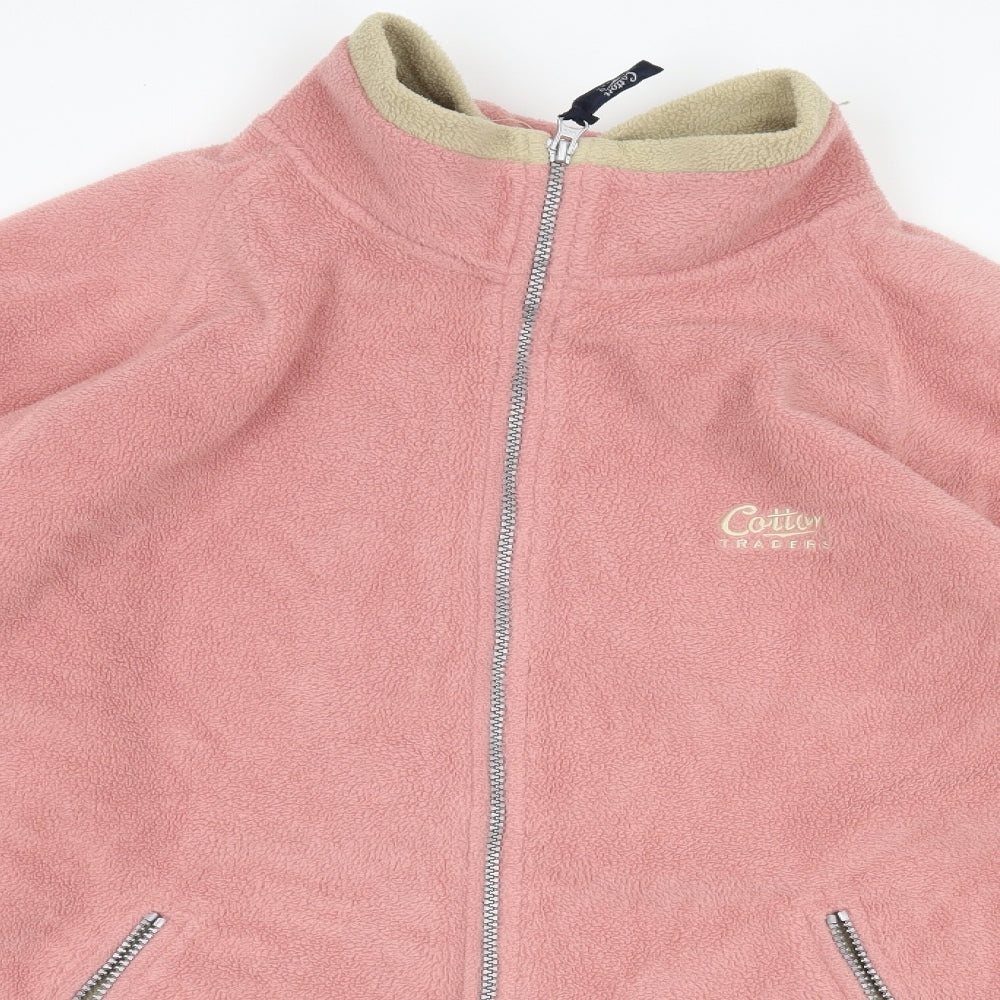 Cotton Traders Womens Pink  Fleece Jacket  Size M