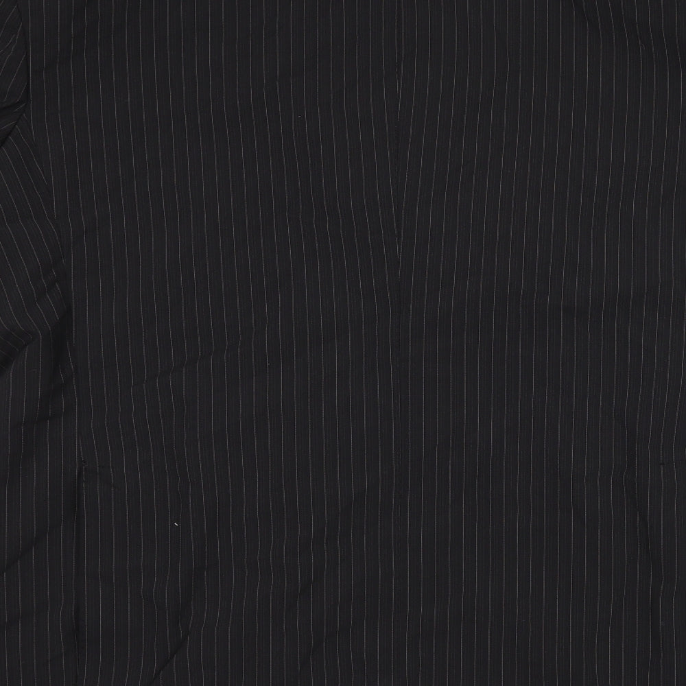 NEXT Mens Black Striped  Jacket Suit Jacket Size L