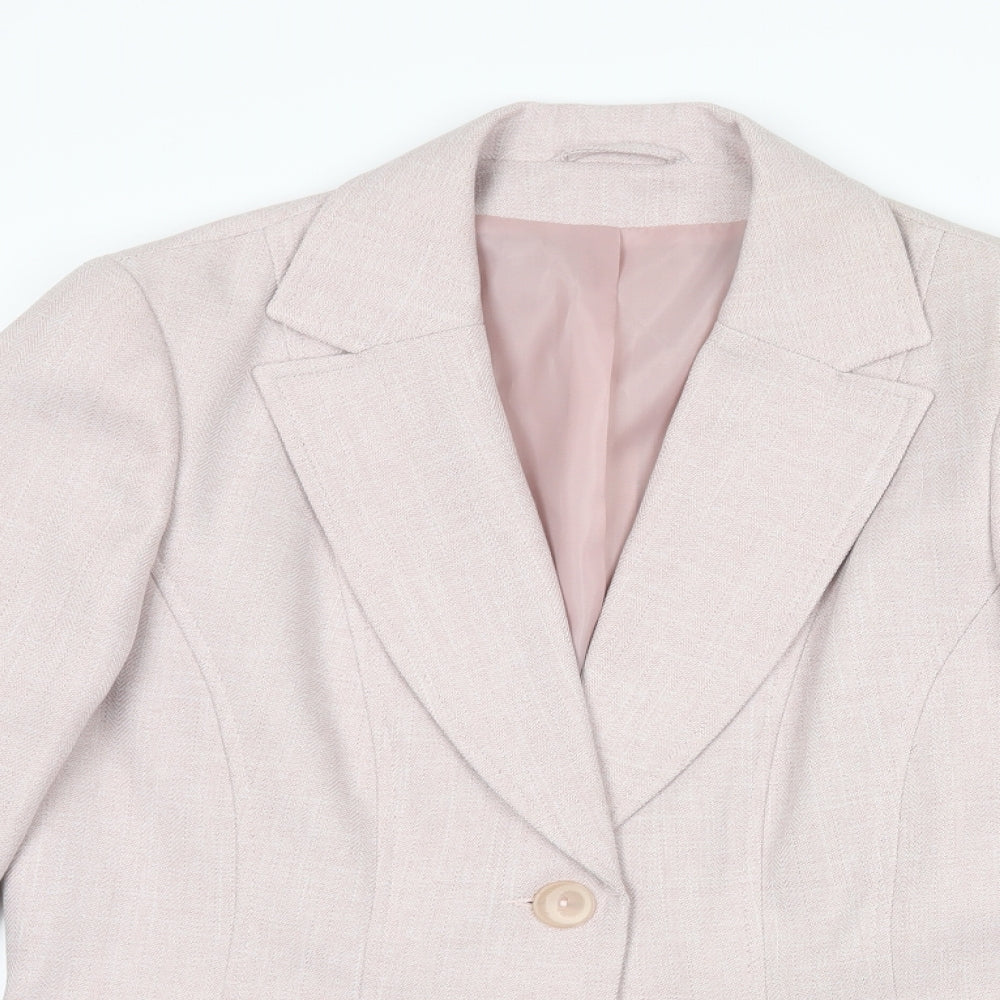 Dorothy Perkins Womens Pink   Jacket Suit Jacket Size 14