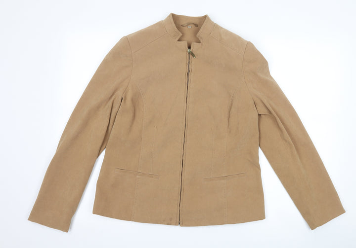 EWM Womens Brown Jacket Size 10
