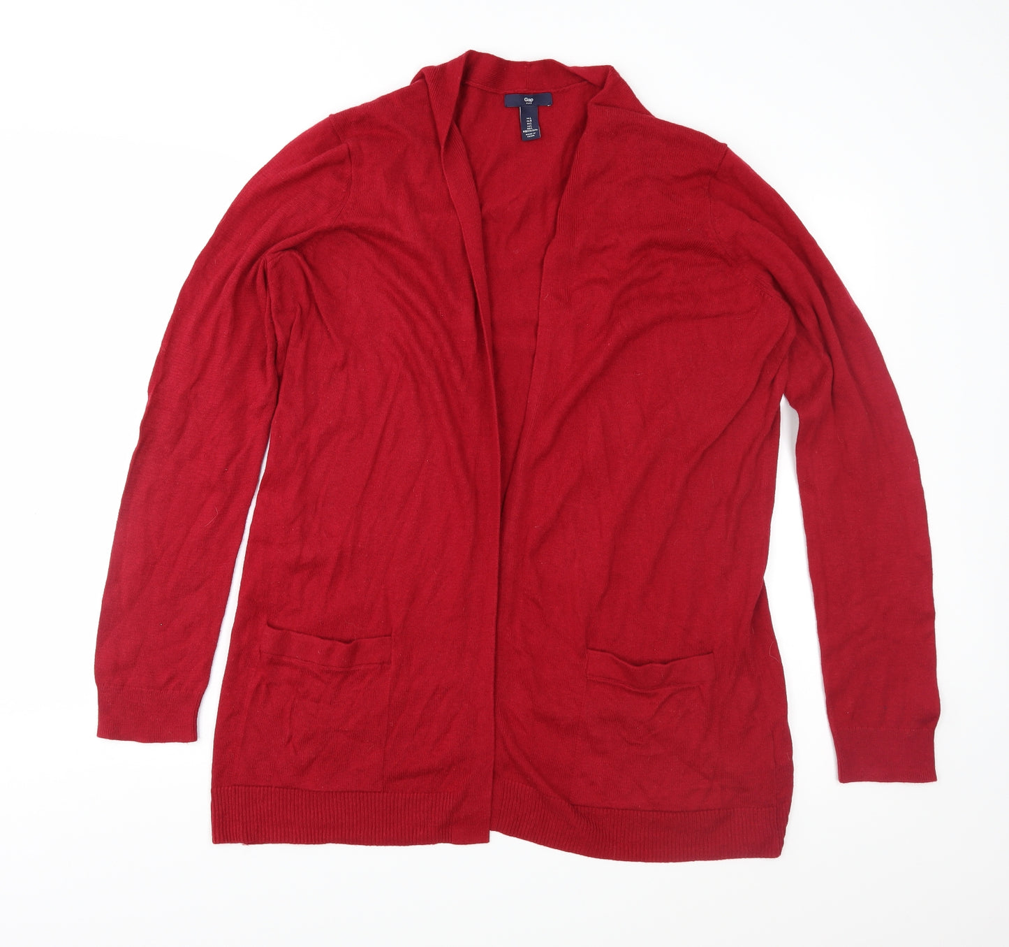 Gap Womens Red  Knit Cardigan Jumper Size L
