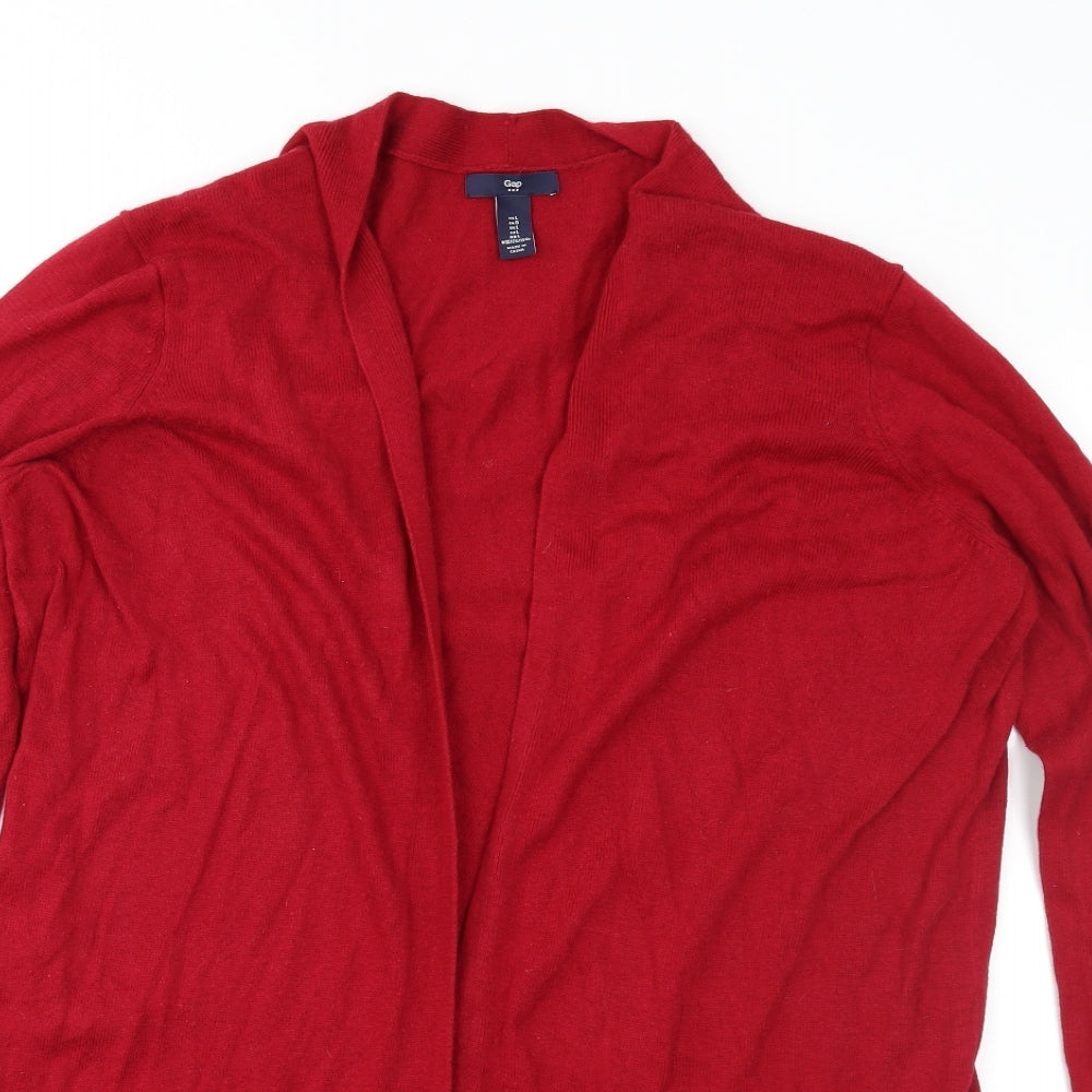 Gap Womens Red  Knit Cardigan Jumper Size L