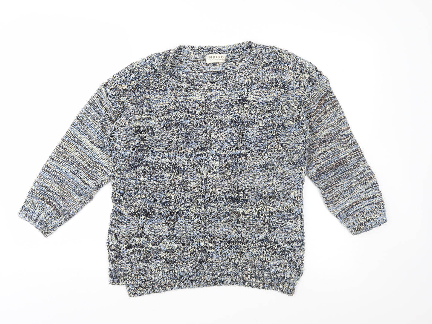 Marks and Spencer Womens Blue  Knit Pullover Jumper Size 14