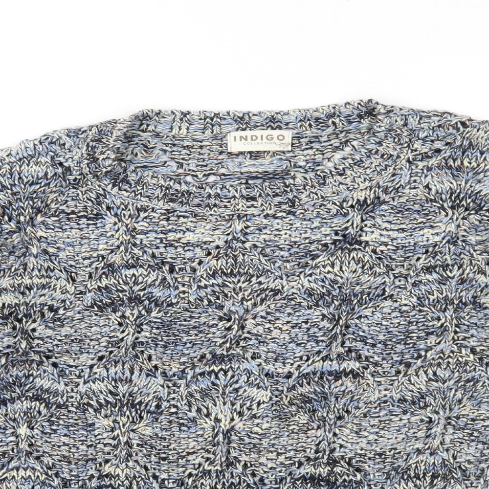 Marks and Spencer Womens Blue  Knit Pullover Jumper Size 14
