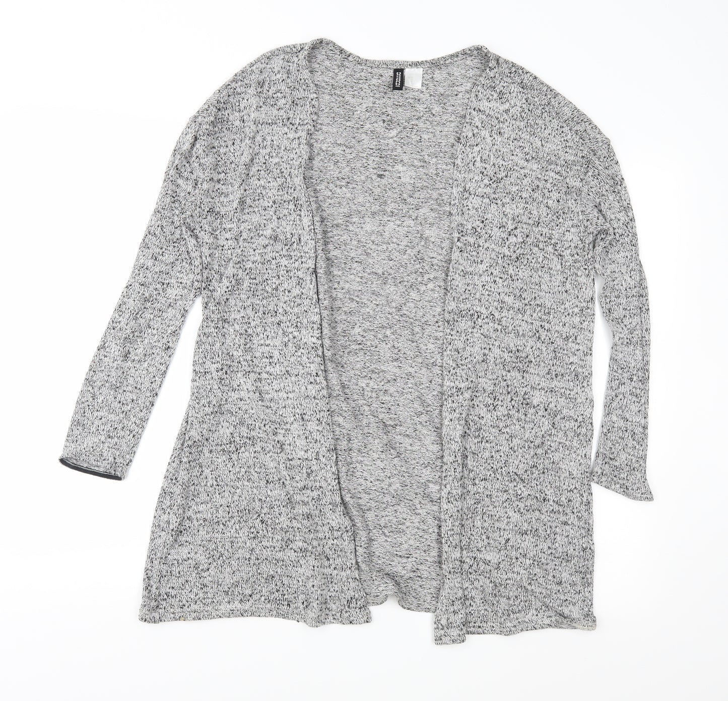H&M Womens Grey  Knit Cardigan Jumper Size S