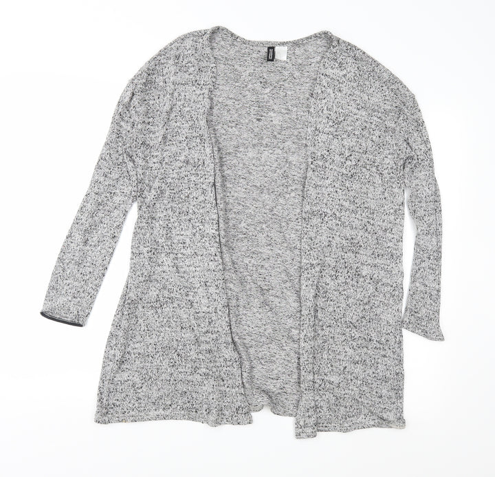 H&M Womens Grey  Knit Cardigan Jumper Size S