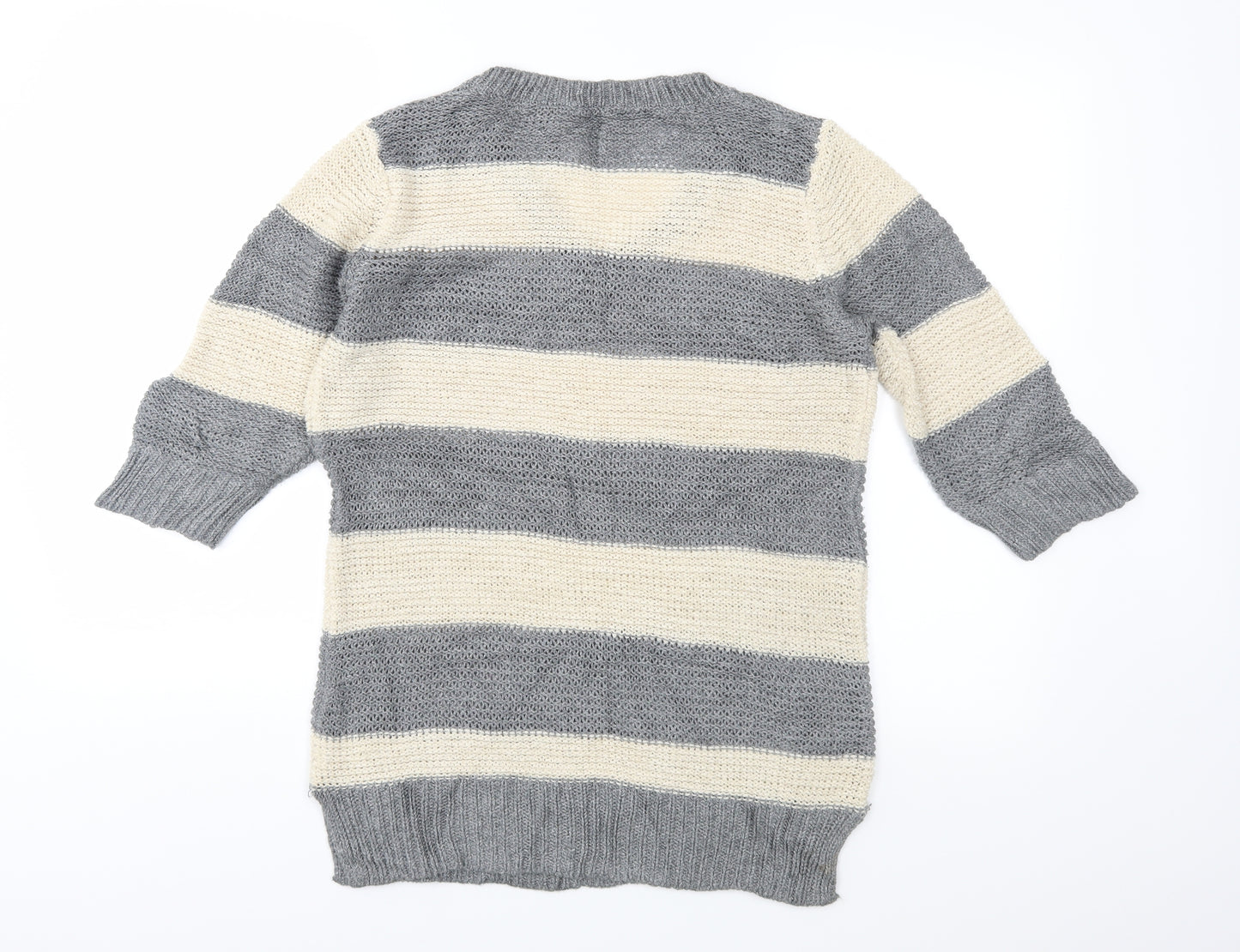 Oasis Womens Grey  Knit Pullover Jumper Size XS