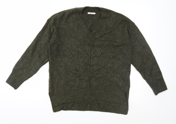 TU Womens Green  Knit Pullover Jumper Size 12