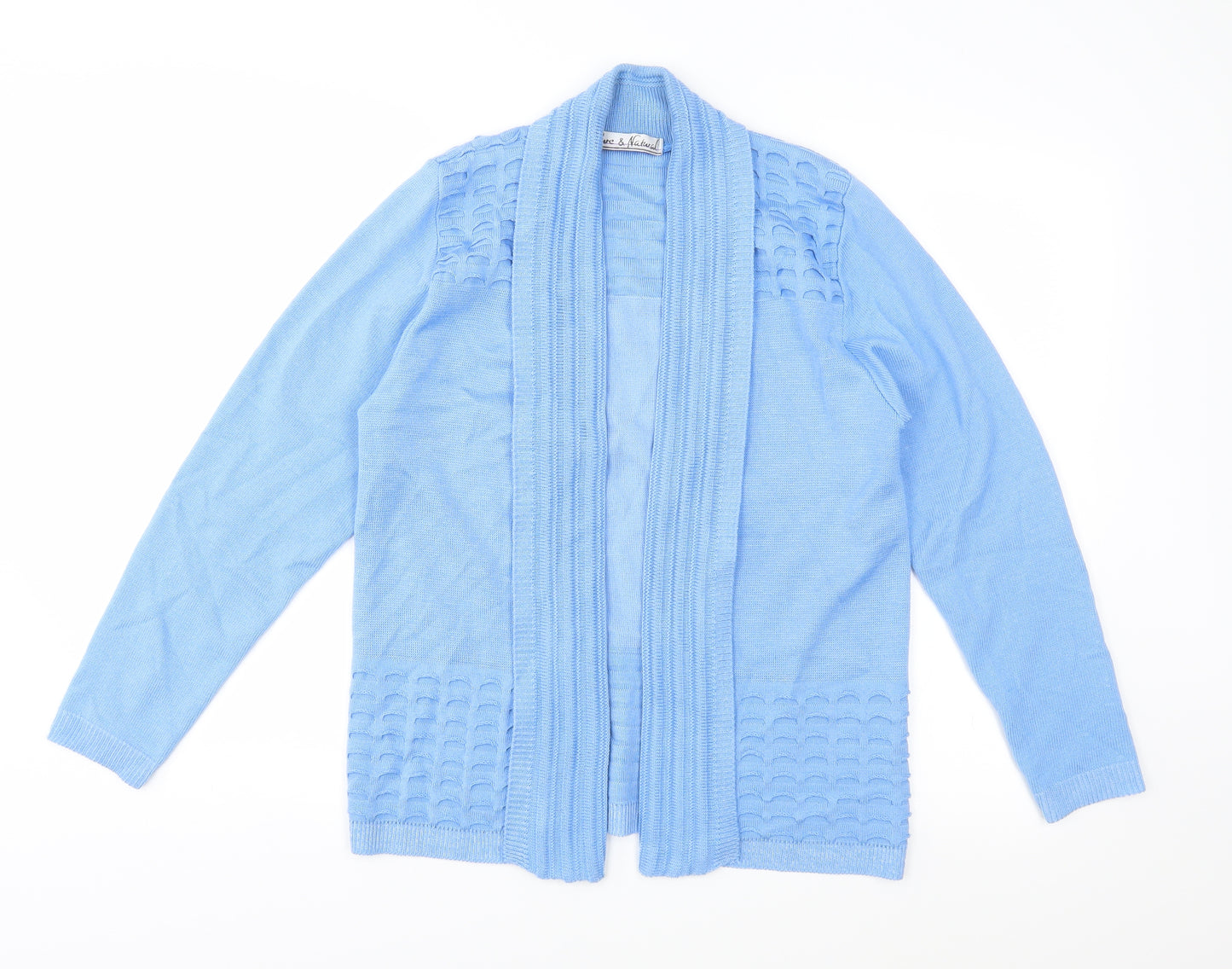 Pure & Natural Womens Blue  Knit Cardigan Jumper Size S