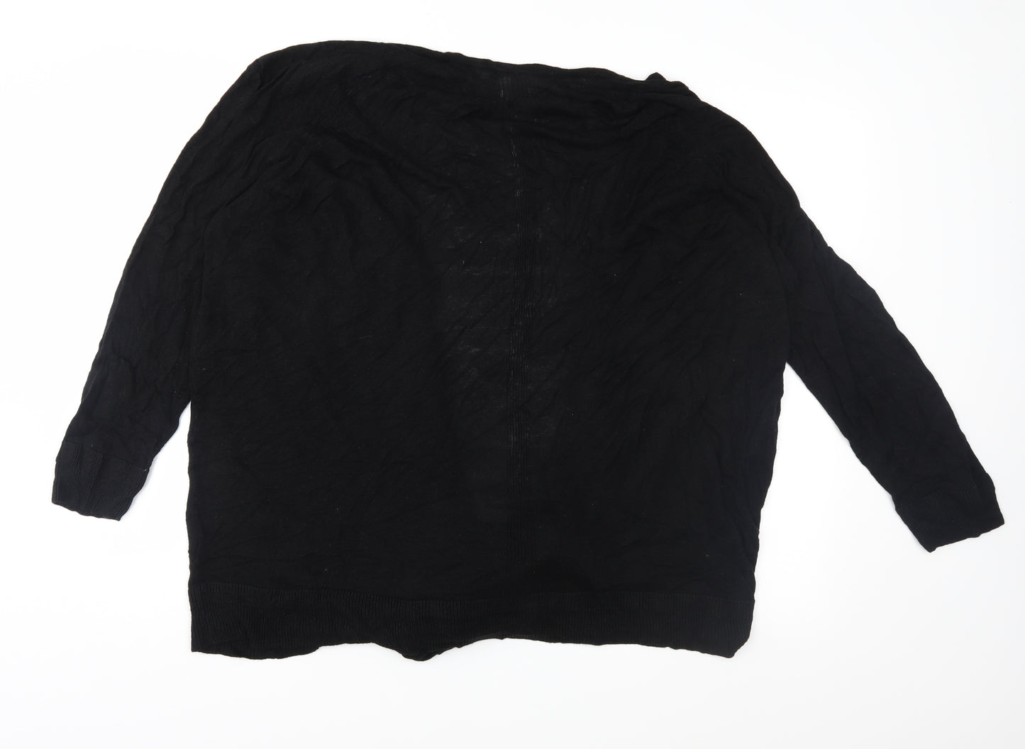 Capsule Womens Black  Knit Cardigan Jumper Size 32