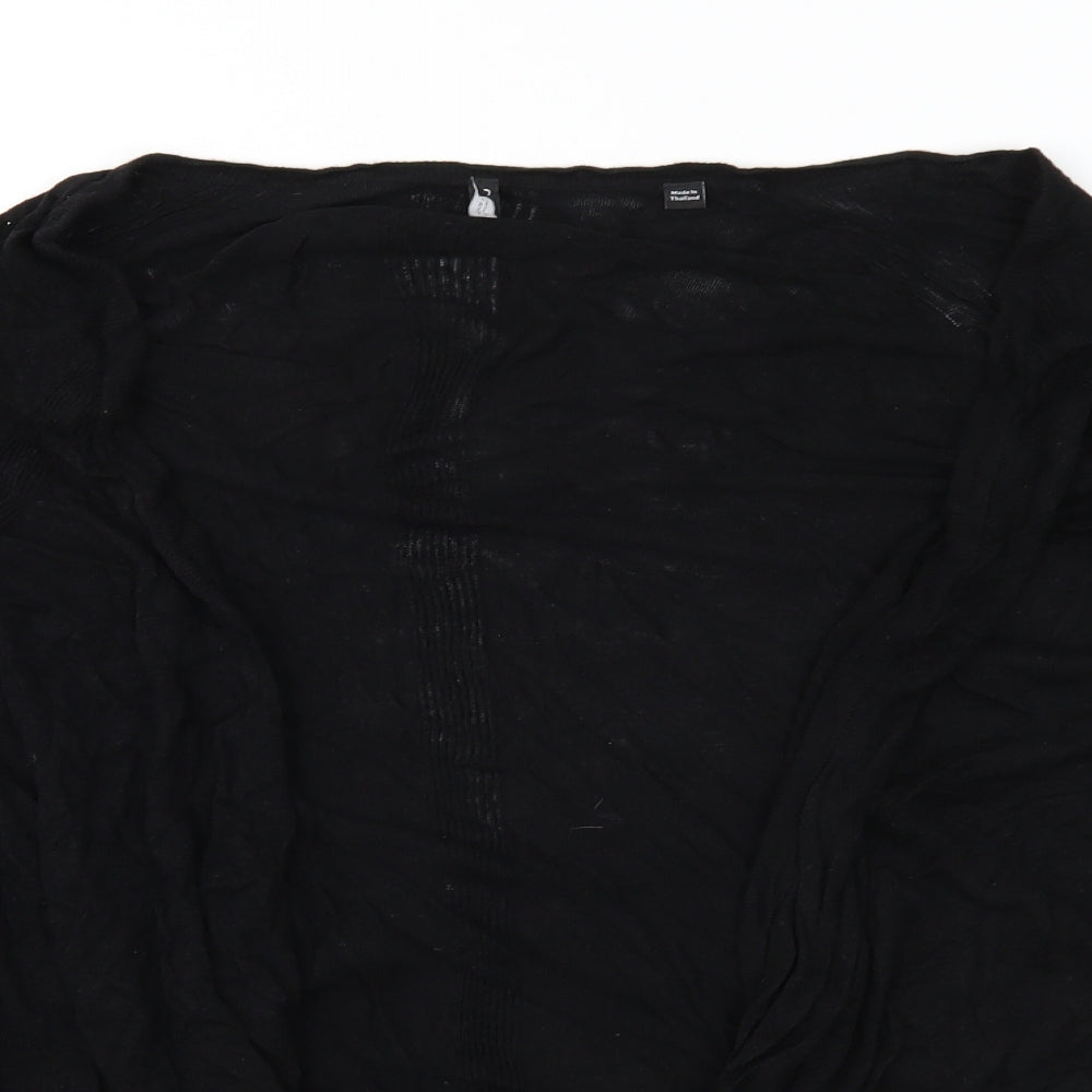 Capsule Womens Black  Knit Cardigan Jumper Size 32