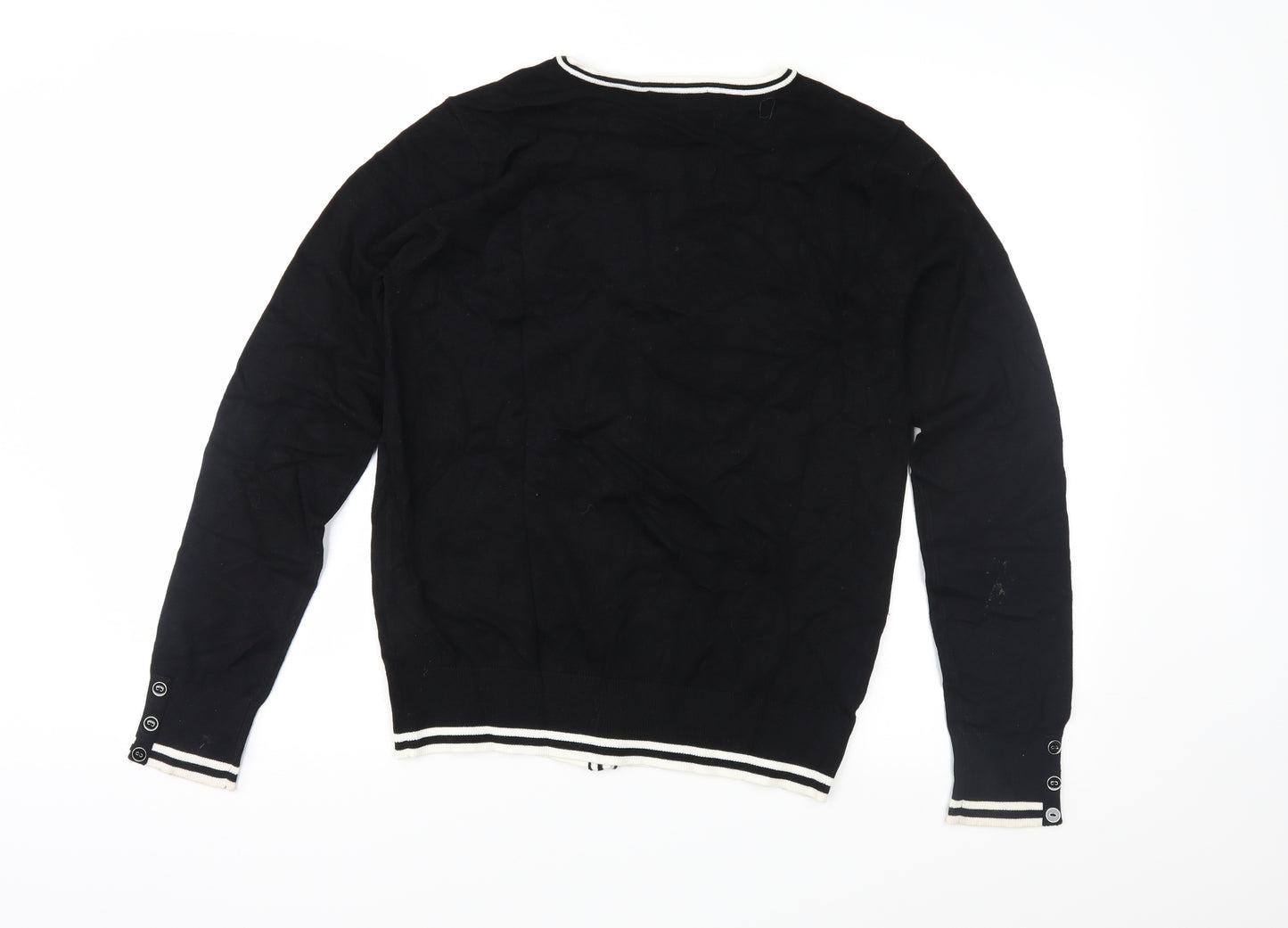 Debenhams Womens Black  Knit Cardigan Jumper Size 14